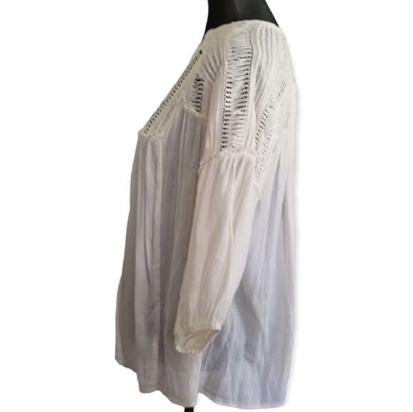 Boho peasant cotton gauzy floaty top, by Ralph Lauren Denim & Supply sz M - Picture 3 of 8